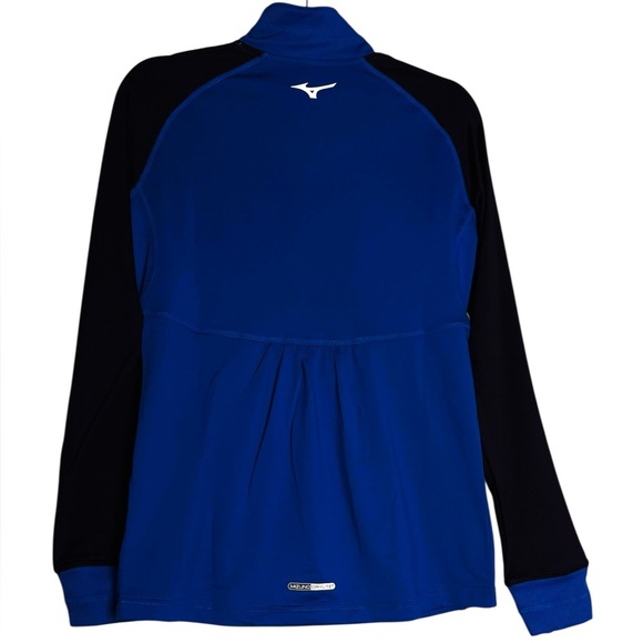 Mizuno Women's Elite 9 Prime 1/2 Zip Volleyball Jacket Small NWT blue black - Picture 5 of 10